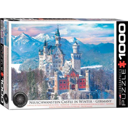 Puzzle Eurographics Castillo de Neuschwanstein en Invierno de 1