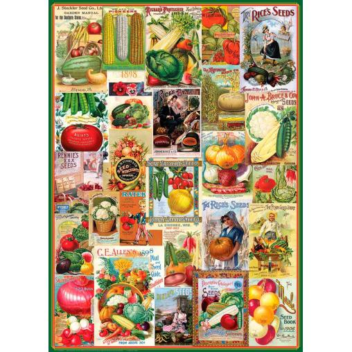 Puzzle Eurographics Catálogos de Semillas de Vegetales, 1000 Pz