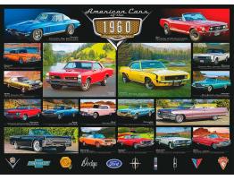 Puzzle Eurographics Coches Americanos de 1960, de 1000 Piezas