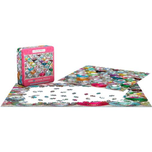 Puzzle Eurographics Colección Tazas de Te, Lata de 1000 Pzs