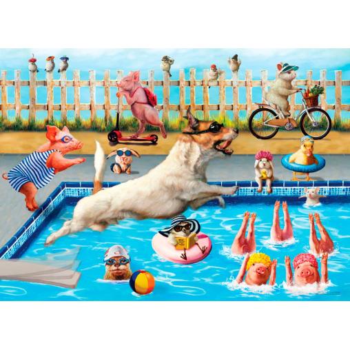 Puzzle Eurographics Día de la Piscina Loca XXL 500 Piezas