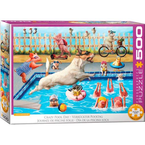 Puzzle Eurographics Día de la Piscina Loca XXL 500 Piezas