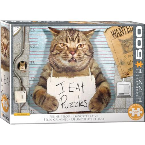 Puzzle Eurographics Delincuente Felino XXL 500 Piezas