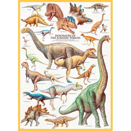 Puzzle Eurographics Dinosaurios del Jurásico de 1000 Piezas