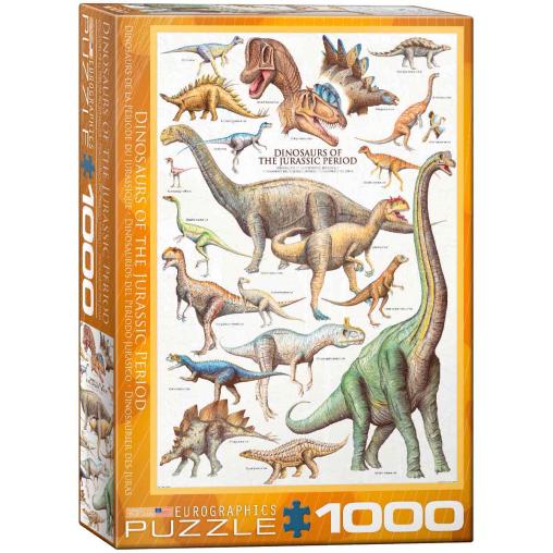 Puzzle Eurographics Dinosaurios del Jurásico de 1000 Piezas