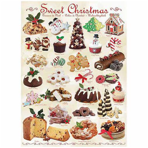 Puzzle Eurographics Dulces de Navidad de 1000 Piezas