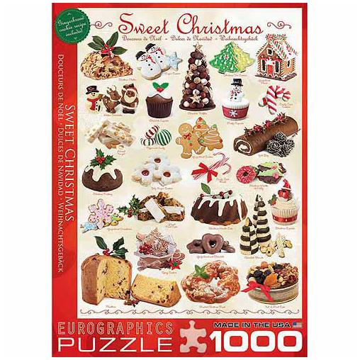 Puzzle Eurographics Dulces de Navidad de 1000 Piezas