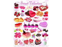 Puzzle Eurographics Dulces de San Valentín de 1000 Piezas