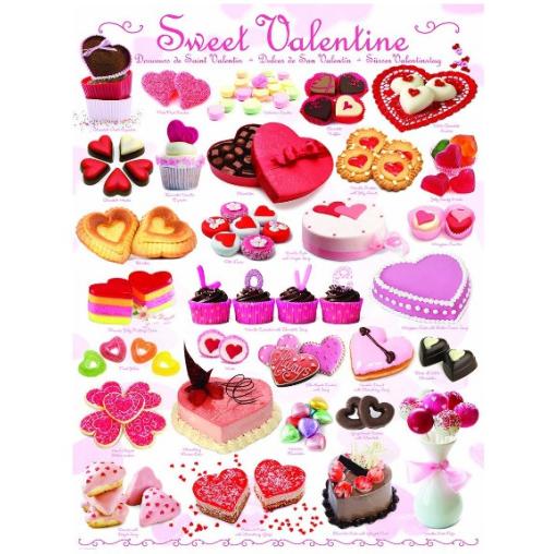 Puzzle Eurographics Dulces de San Valentín de 1000 Piezas