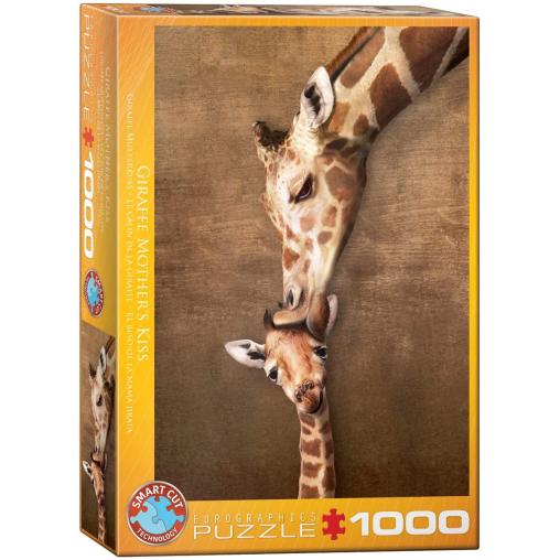 Puzzle Eurographics El Beso de la Mamá Jirafa 1000 Piezas