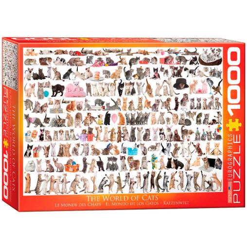 Puzzle Eurographics El Mundo de los Gatos de 1000 Piezas