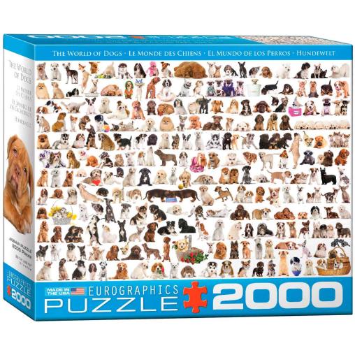 Puzzle Eurographics El Mundo de los Perros de 2000 Piezas