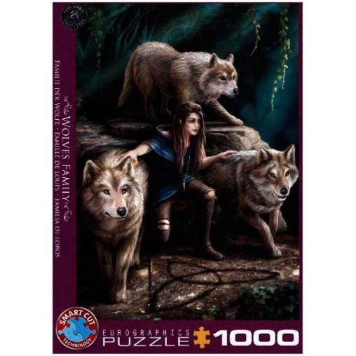 Puzzle Eurographics Familia de Lobos de 1000 Piezas