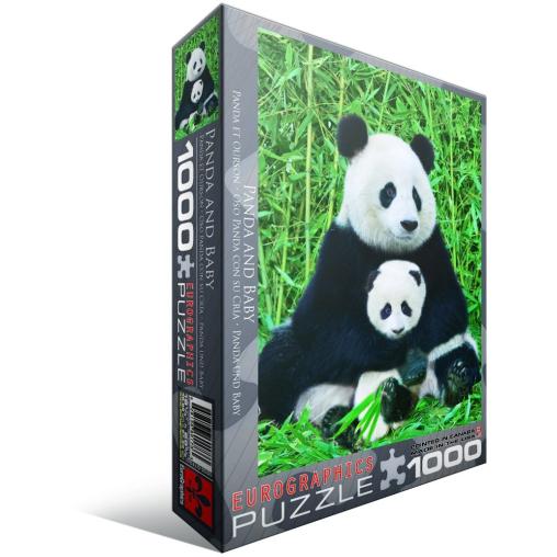 Puzzle Eurographics Familia de Osos Panda de 1000 Piezas