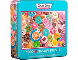 Puzzle Eurographics Fiesta de Donuts, Lata de 1000 Pzs