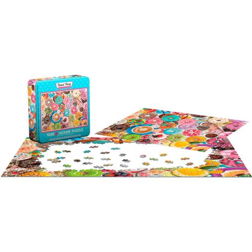 Puzzle Eurographics Fiesta de Donuts, Lata de 1000 Pzs