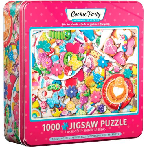 Puzzle Eurographics Fiesta de Galletas, Lata de 1000 Pzs