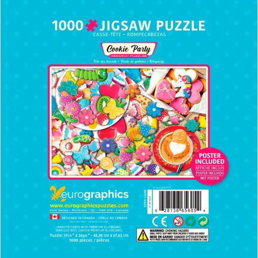 Puzzle Eurographics Fiesta de Galletas, Lata de 1000 Pzs