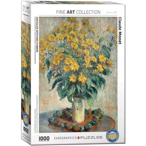 Puzzle Eurographics Flores de Alcachofa de Jerusalén de 1000 Pz