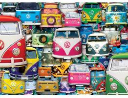 Puzzle Eurographics Furgonetas Volkswagen Divertidas 1000 Pieza