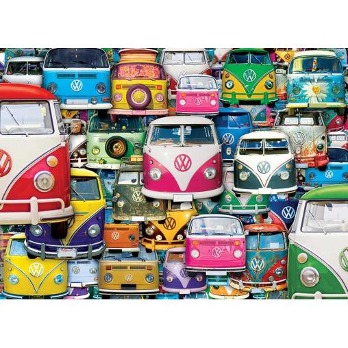 Puzzle Eurographics Furgonetas Volkswagen Divertidas 1000 Pieza