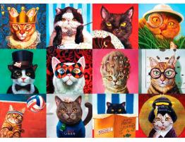 Puzzle Eurographics Gatos Graciosos de 1000 Piezas