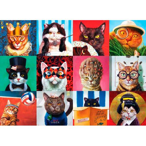 Puzzle Eurographics Gatos Graciosos de 1000 Piezas