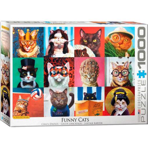 Puzzle Eurographics Gatos Graciosos de 1000 Piezas