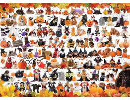 Puzzle Eurographics Halloween de Gatitos y Cachorros 1000 Pieza