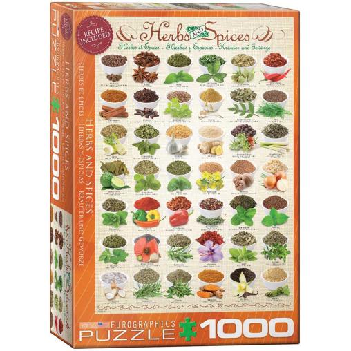 Puzzle Eurographics Hierbas Aromáticas y Especias de 1000 Pieza