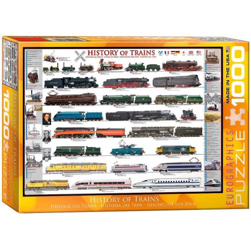 Puzzle Eurographics Historia del Tren 1000 Piezas