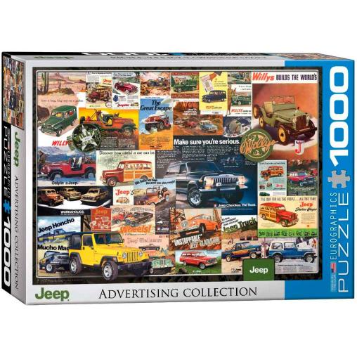 Puzzle Eurographics Jeep Advertising Collection de 1000 Piezas