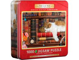 Puzzle Eurographics La Siesta del Gato, Lata de 1000 Pzs