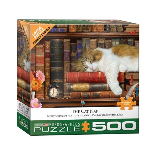 Puzzle Eurographics La Siesta del Gato XXL de 500 Piezas