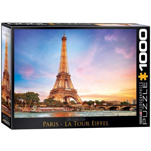 Puzzle Eurographics Torre Eiffel, París de 1000 Piezas