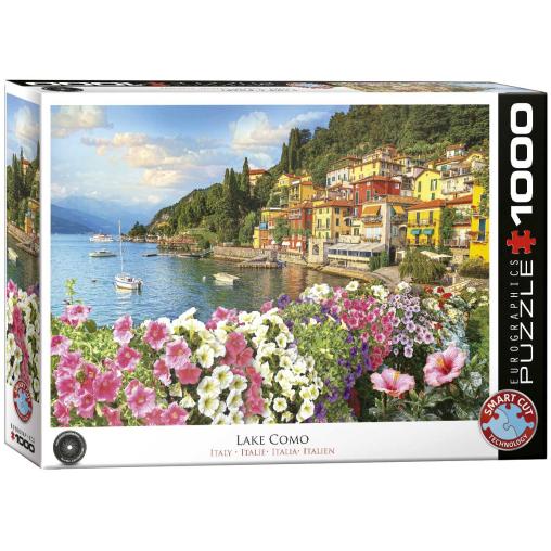 Puzzle Eurographics Lago Como, Italia de 1000 Piezas