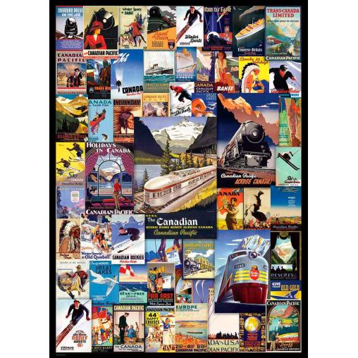 Puzzle Eurographics Las Aventuras del Ferrocarril de 1000 Pieza