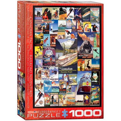 Puzzle Eurographics Las Aventuras del Ferrocarril de 1000 Pieza