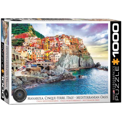 Puzzle Eurographics Las Cinco Tierras: Manarola, 1000 Piezas