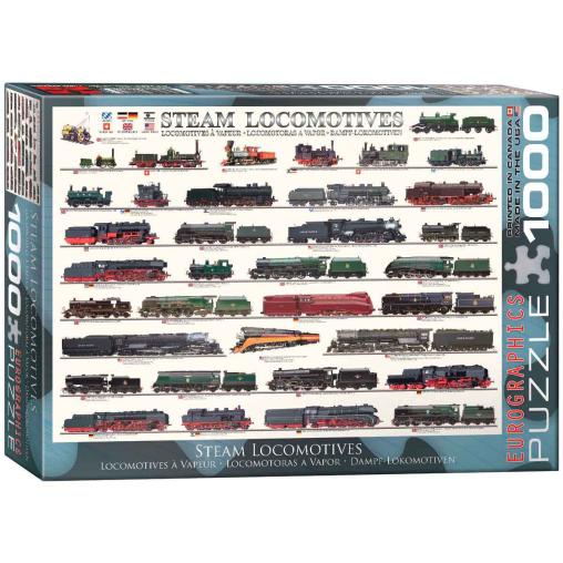 Puzzle Eurographics Locomotoras a Vapor de 1000 Piezas