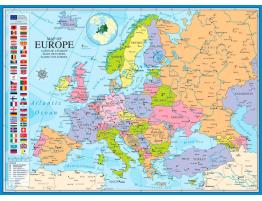 Puzzle Eurographics Mapa de Europa de 1000 Piezas