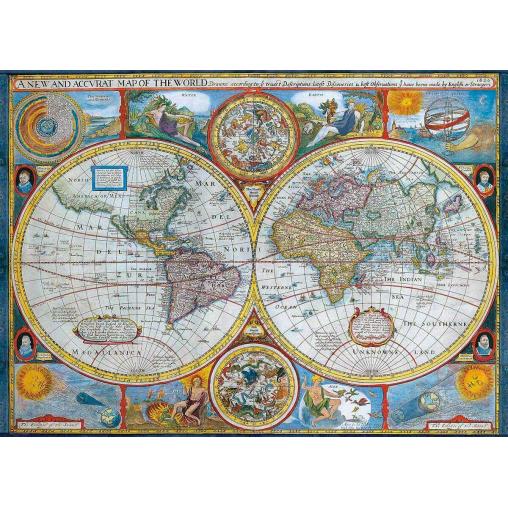 Eurographics Puzzle Carte du monde antique 1000 pièces