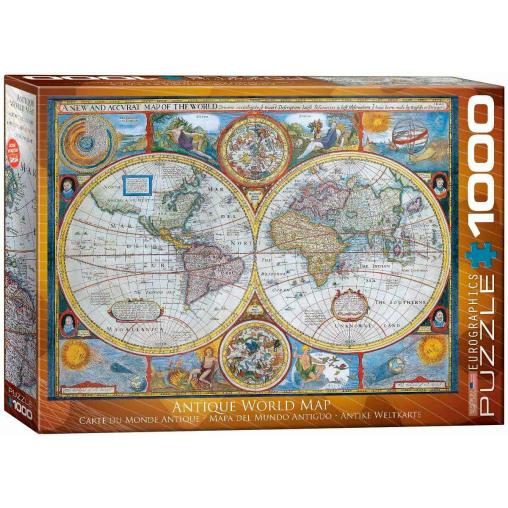 Eurographics Puzzle Carte du monde antique 1000 pièces