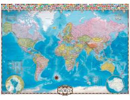 Puzzle Eurographics Mapa del Mundo de 1000 Piezas