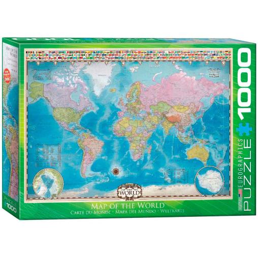 Puzzle Eurographics Mapa del Mundo de 1000 Piezas