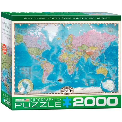 Puzzle Eurographics Mapa del Mundo de 2000 Piezas