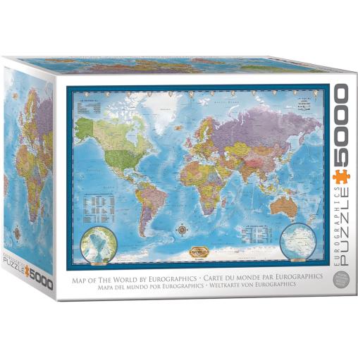 Puzzle Eurographics Mapa del Mundo de 5000 Piezas