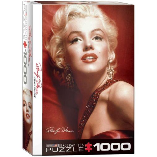 Puzzle Eurographics Marilyn Monroe Retrato Rojo de 1000 Piezas