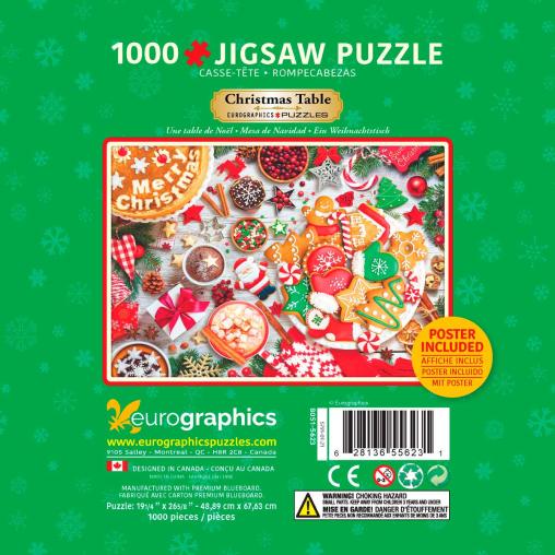 Puzzle Eurographics Mesa de Navidad, Lata de 1000 Pzs