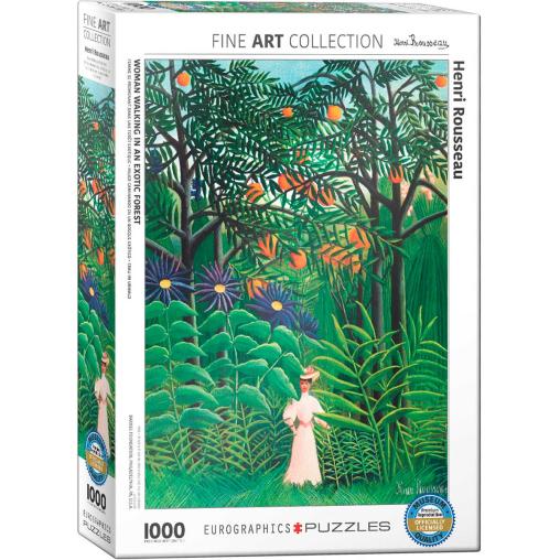 Puzzle Eurographics Mujer en un Exótico Bosque de 1000 Piezas